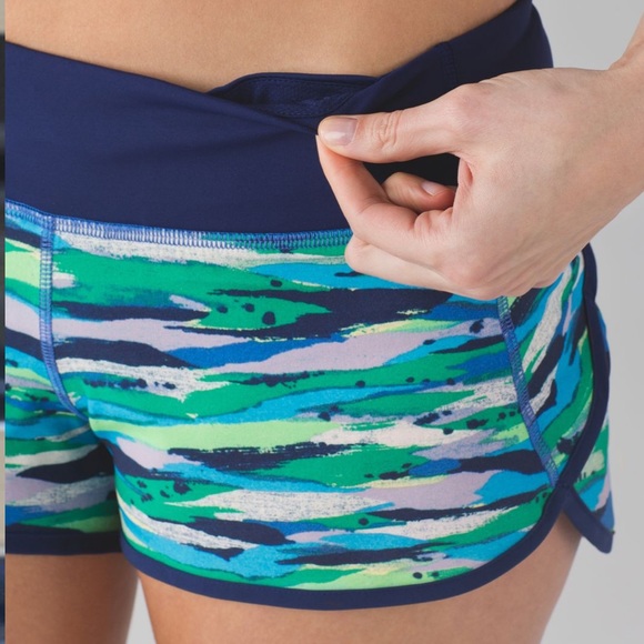 Lululemon Speed Short Seven Wonders Wave Blue - Picture 2 of 8